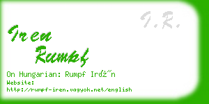 iren rumpf business card